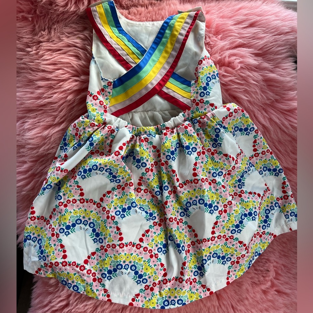 Colorful Floral Kids Dress